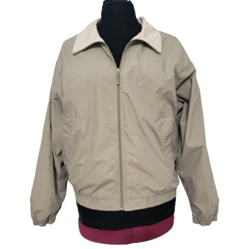 Charles Klein Khaki Bomber Jacket Mens Chore Coat Small Work Casual Barn